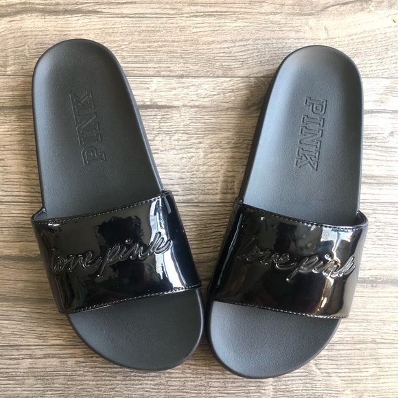 SOLD! Victoria's Secret Pink Single Strap Slides - Picture 5 of 7